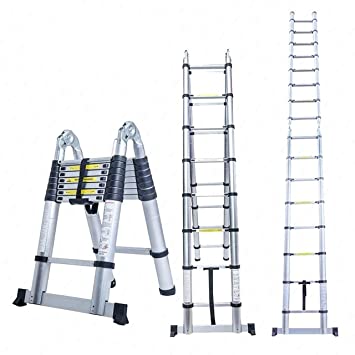 Double Telescopic ladder 3.8M (1.9m+1,9m)