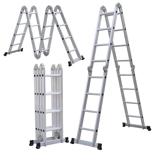 16Ft Aluminum Multi Purpose Ladder 4by4